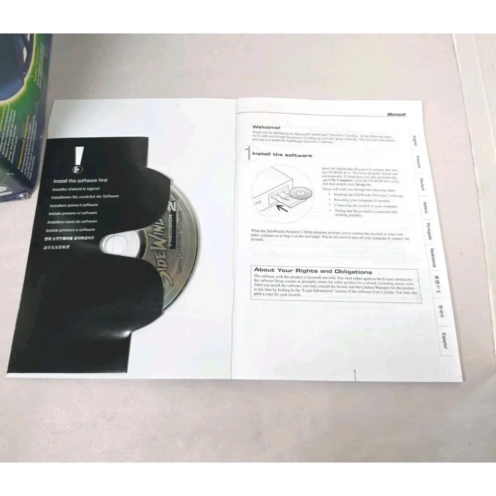 Microsoft SideWinder Precision 2 USB Joystick NOB CIB